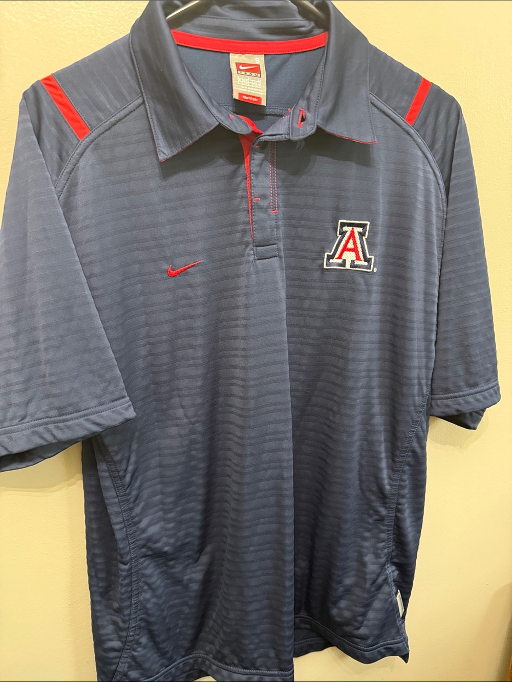 Nike Navy and Red Arizona Wildcats Polo
